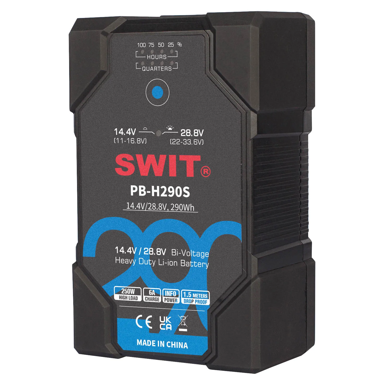 SWIT PB-H290S 290Wh Bi-Voltage Intelligent V-Mount Battery Pack