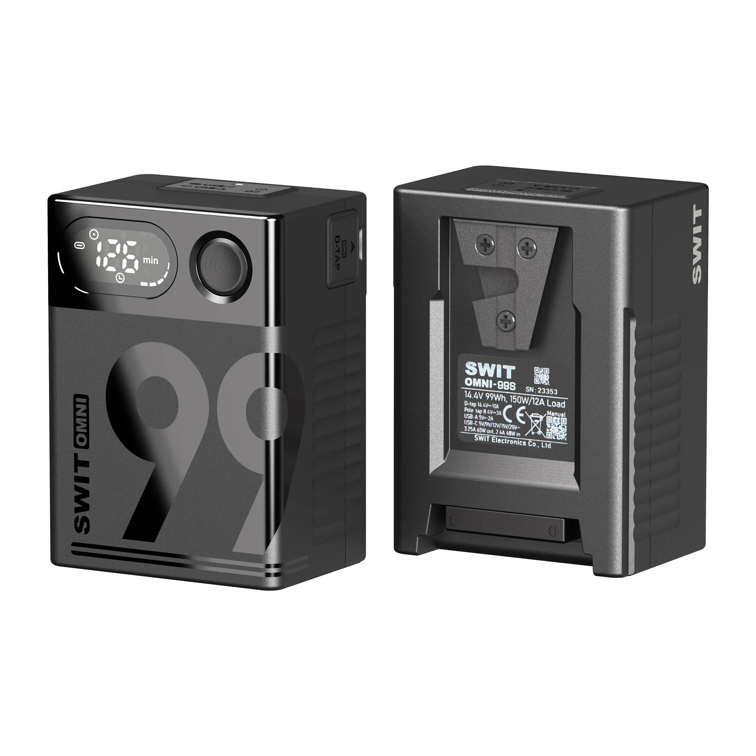SWIT OMNI-99S 99Wh USB-C V-Mount High-Capacity Pocket Battery