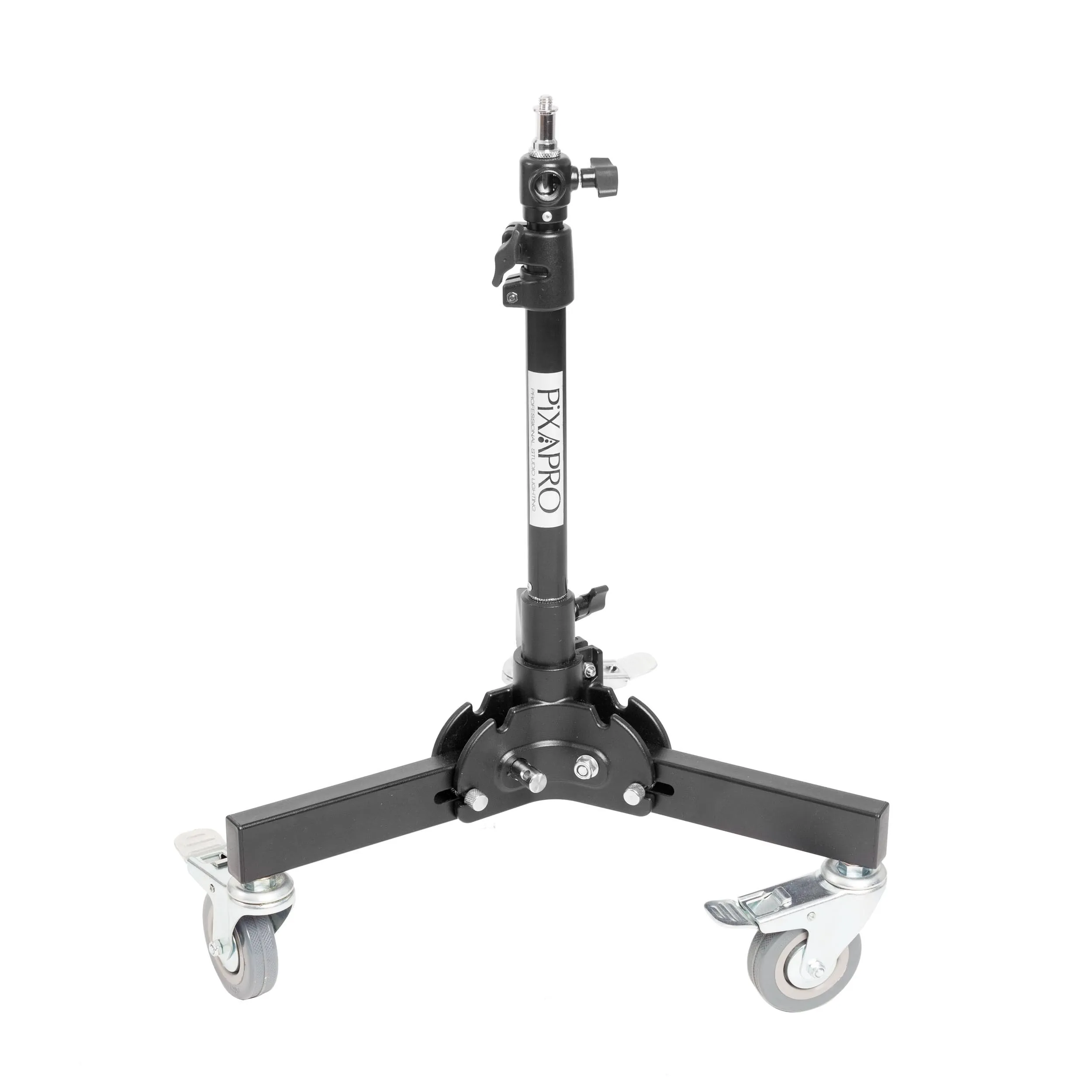 18.5–66cm Heavy-Duty Wheeled Floor Light Stand with Foldable Legs