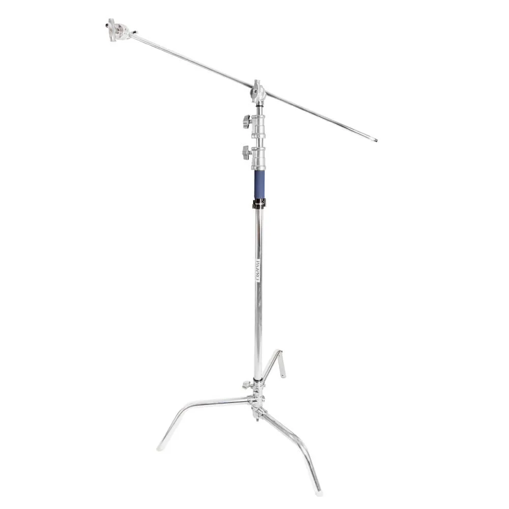 50" C-Stand with Detachable Turtle Base, Grip & Arm Set (Non-Adjustable Legs)