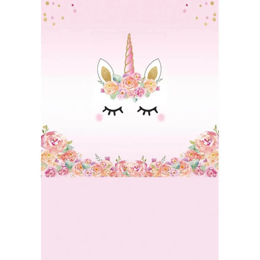 3x4m Pink Unicorn Photography Baby Girl Backdrop
