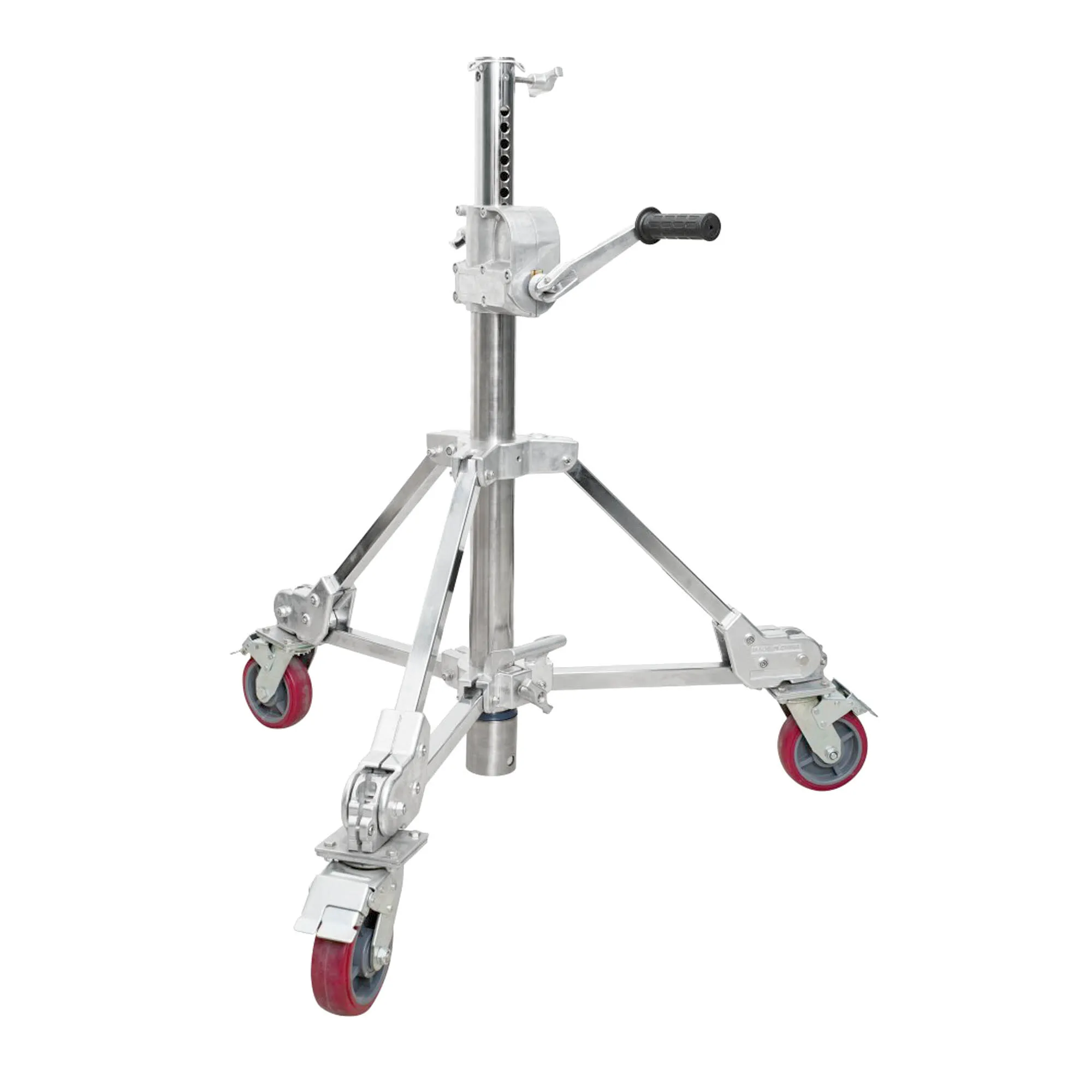 173cm Master Wheeled Junior Pin Wind-Up Light Stand with Single Riser