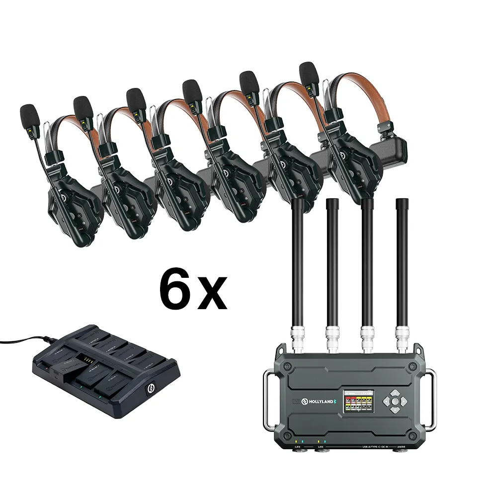 Hollyland Solidcom C1 Pro 6-Way Set With Roaming Hub
