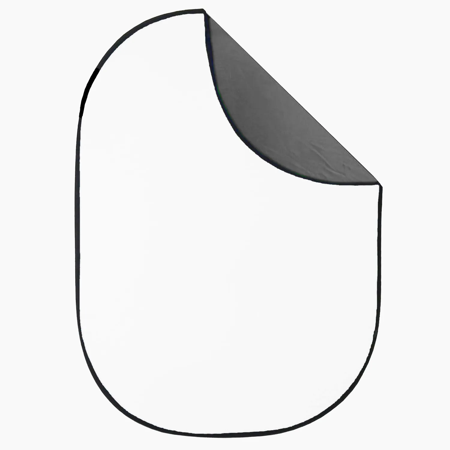 1.5×2m Grey/White Wrinkle-Resistant Collapsible Background