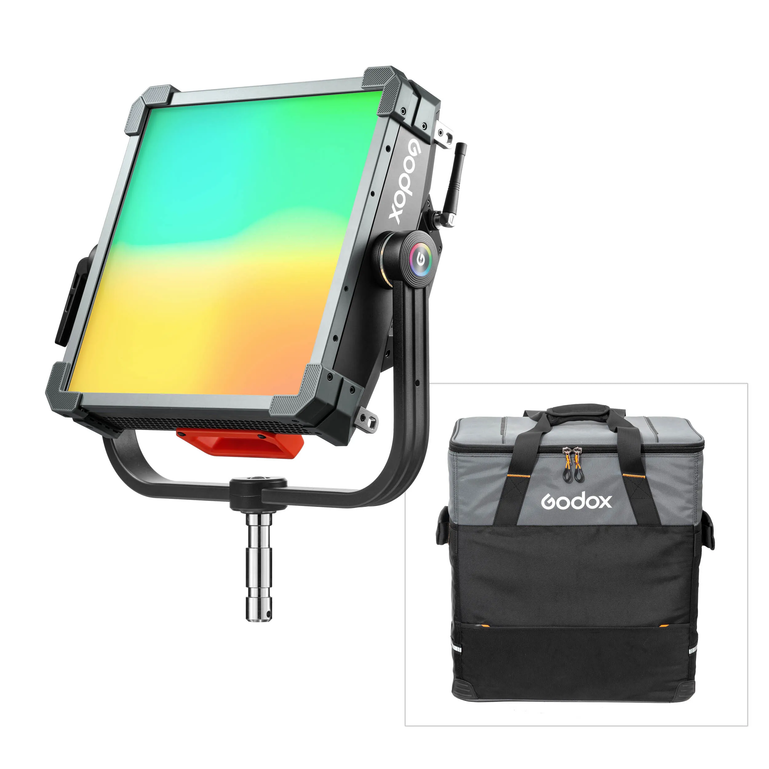 Godox KNOWLED P300R K1 350W 1x1 RGBWW Pixel LED Light Panel Kit with Softbox & Bag