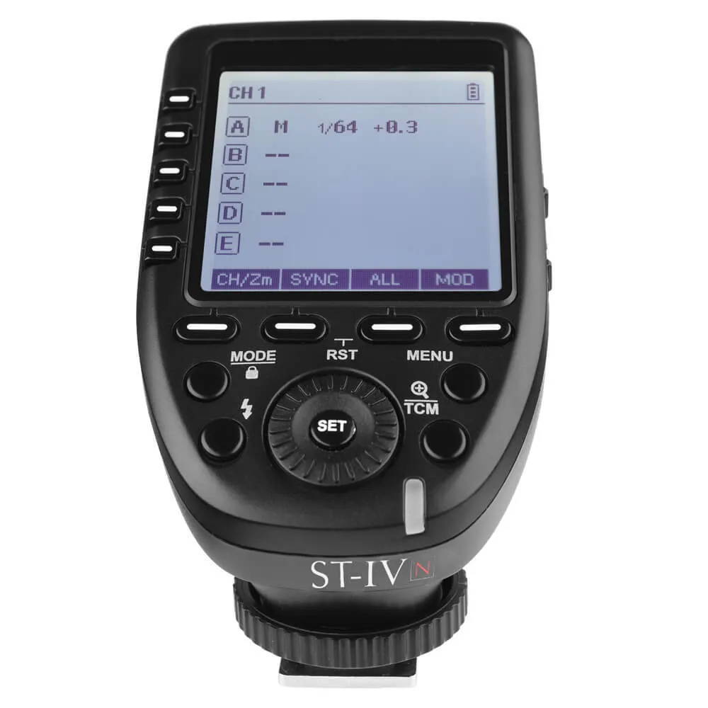 PRO ST-IV 2.4GHz Wireless Flash Trigger with Wide LCD Display