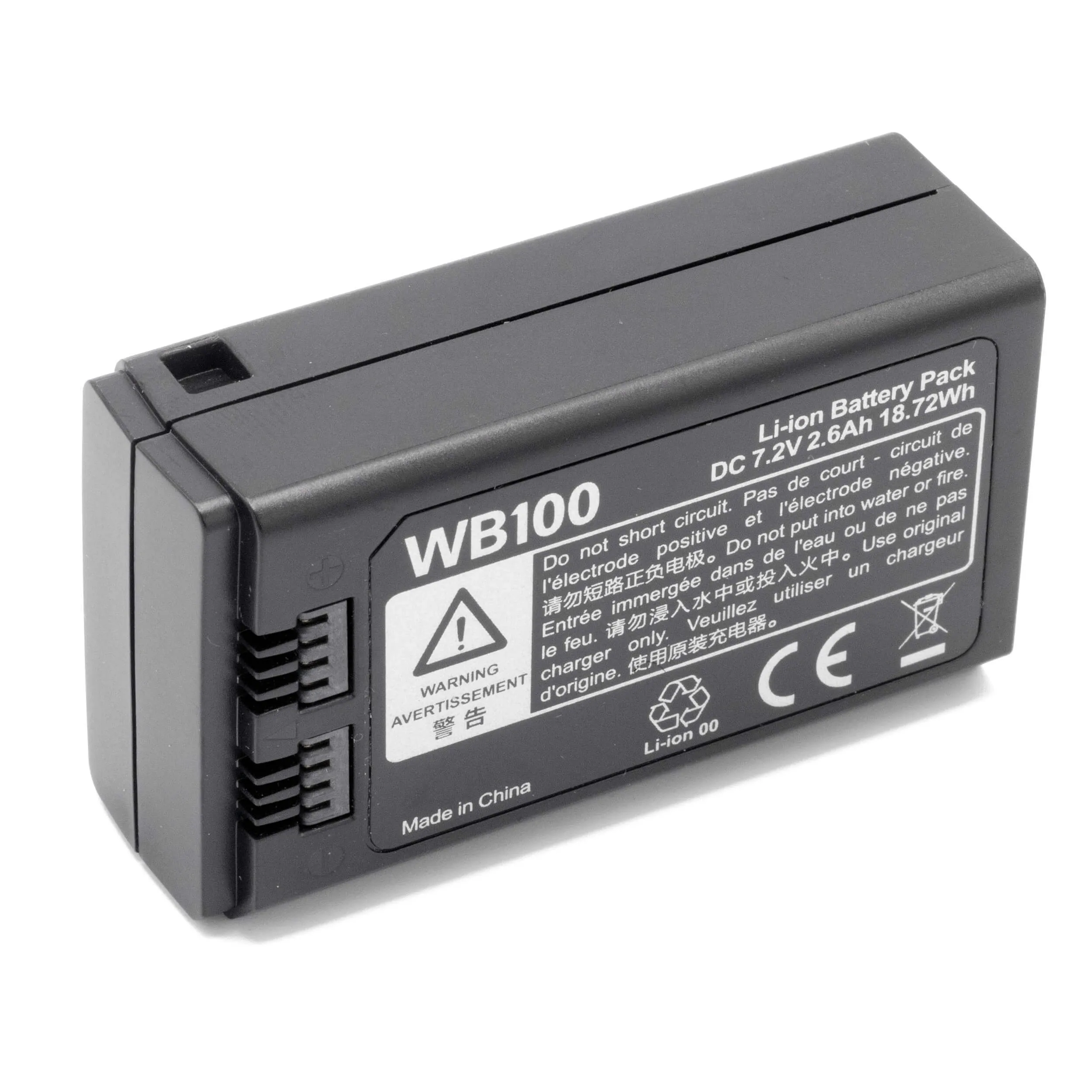 WB100 Spare Battery for Godox AD100 Pro & MF-R76 Flash