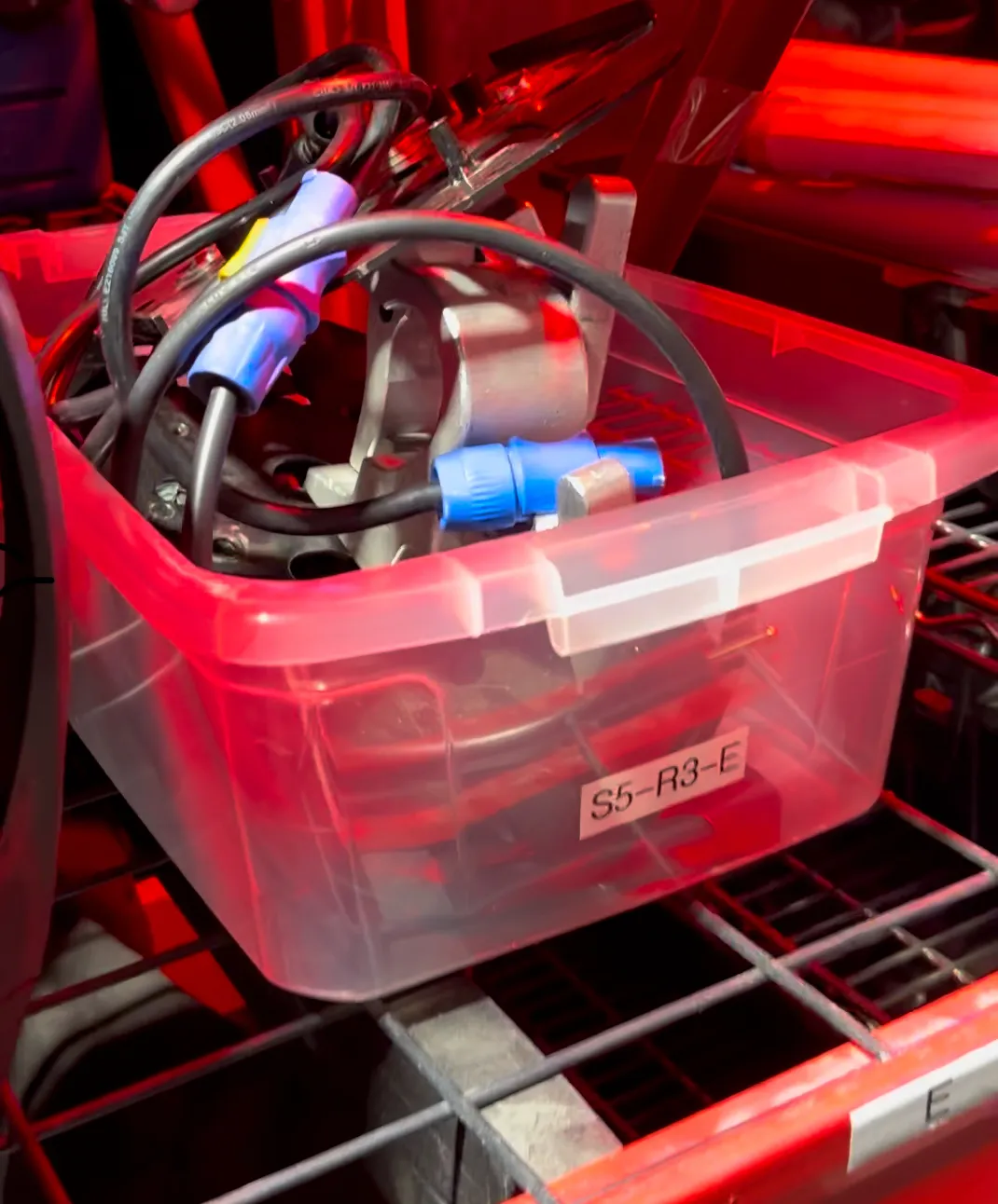 MOVING HEAD POWER CON CABLES / MOUNTS TUB  S5-R3-A/B/C/D/E