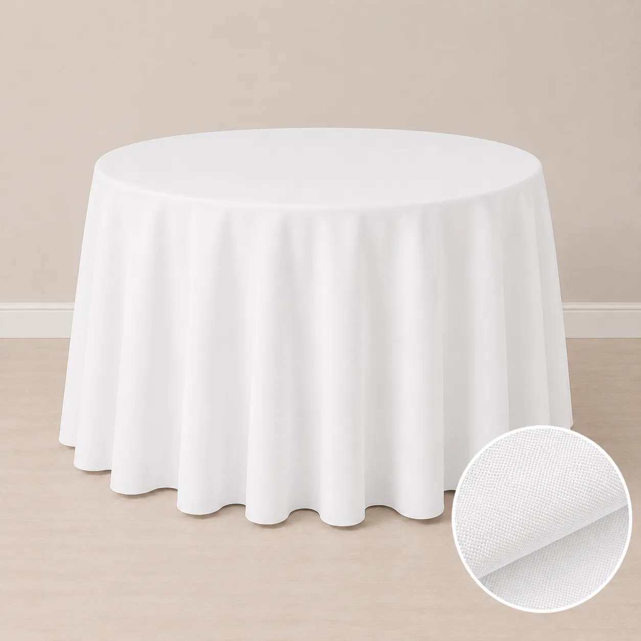 60-in Round Classic Linen 120in