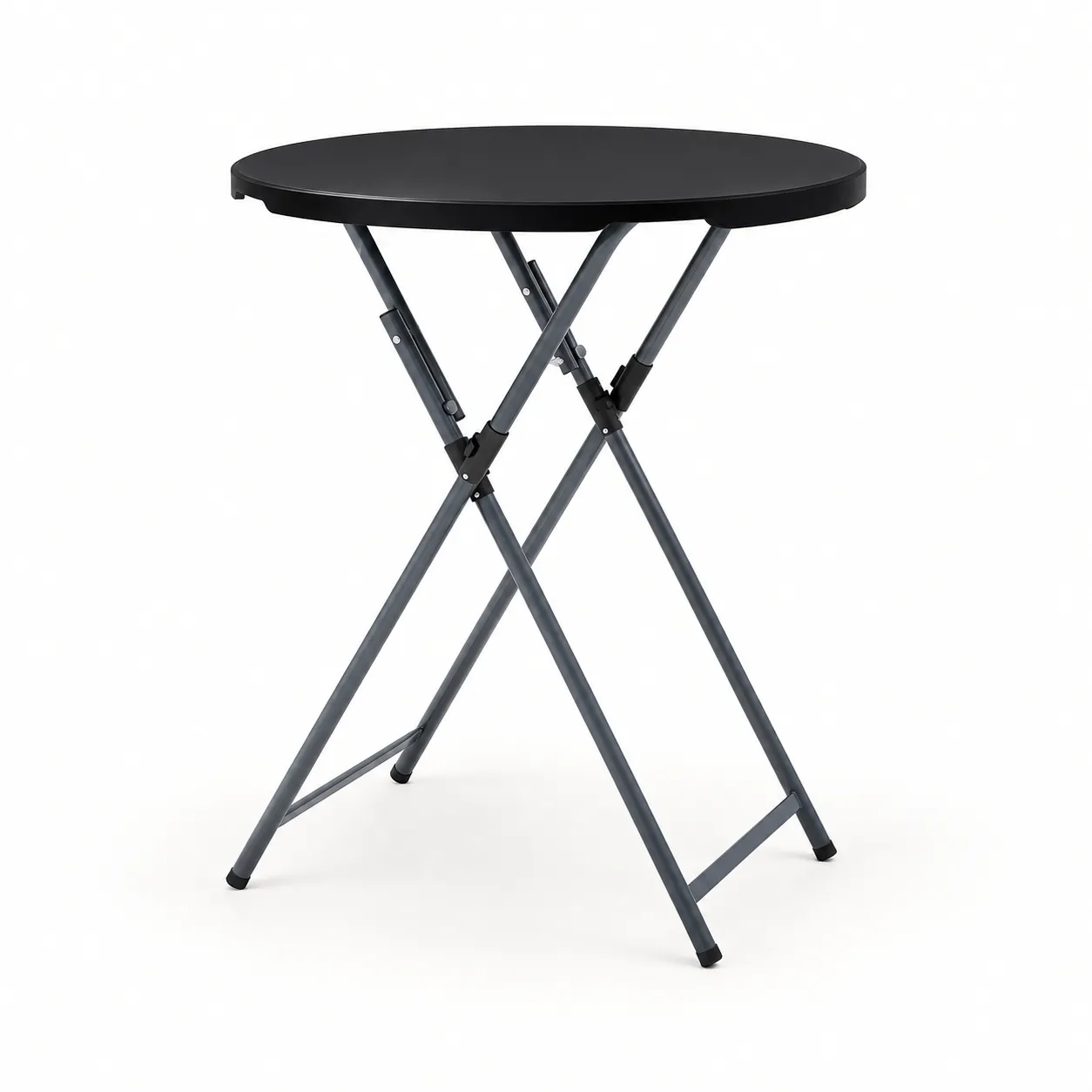 Black 32-Inch Round Cocktail Table