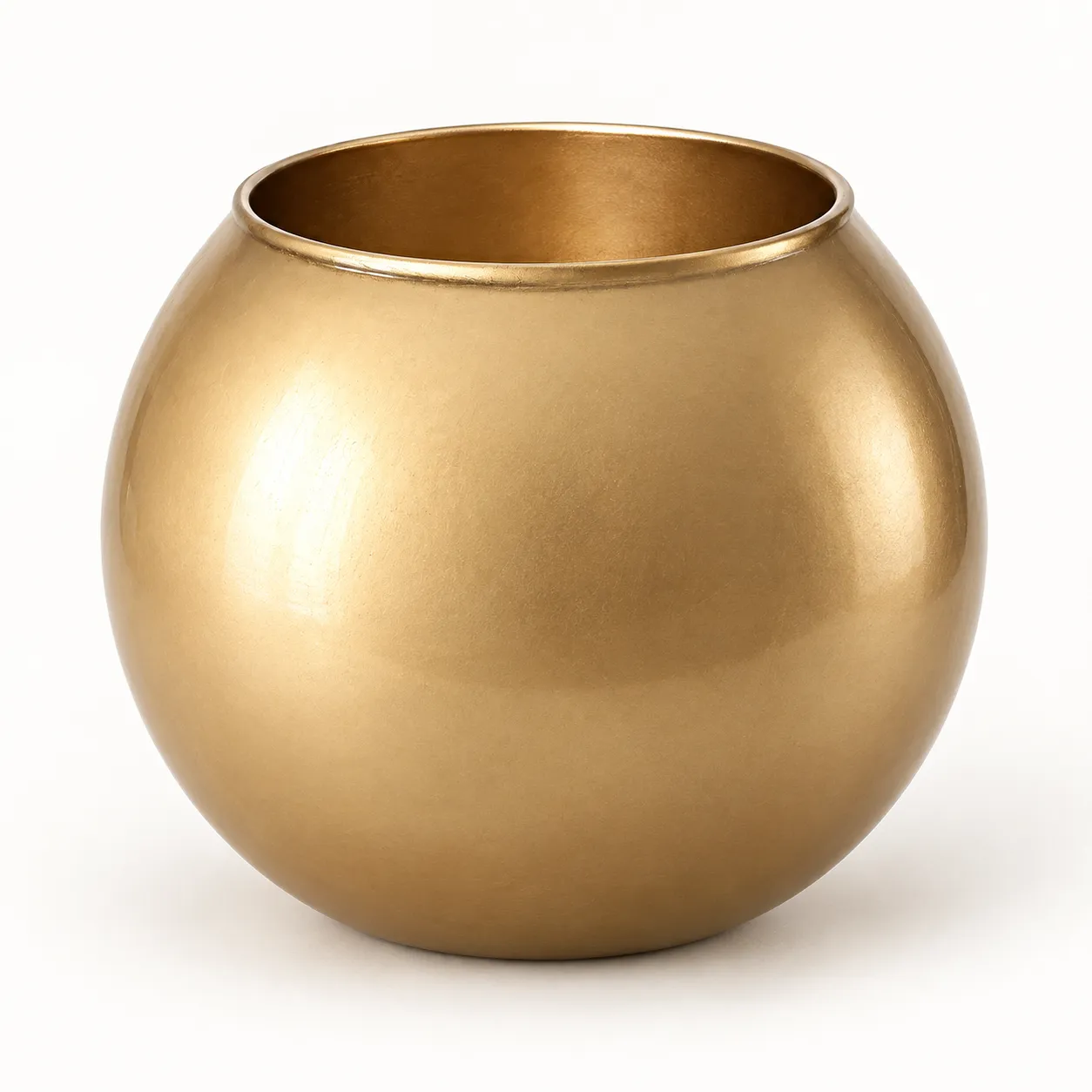 Round Gold Vase