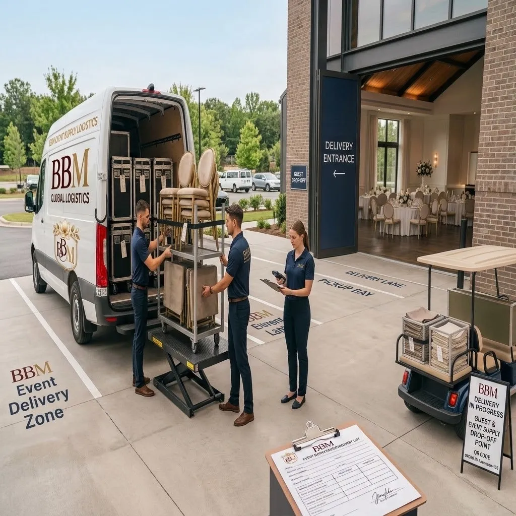 Brown Butter Moments event rentals prepared for pickup and delivery