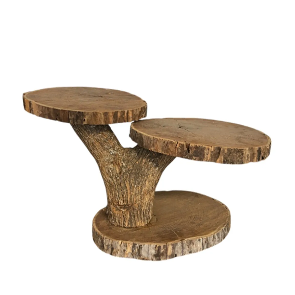 Cupcake Holder - Rustic Wood 2 Tier 