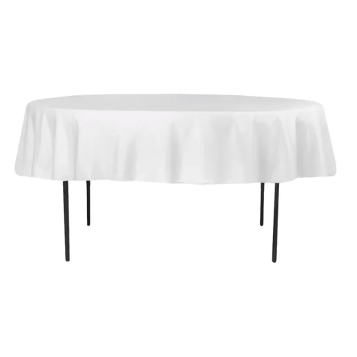 Linens - Tablecloth, White 90" Round 