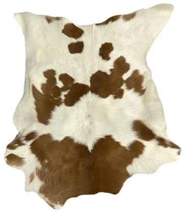 Cowhide - Red & White, 3'2" x 2'6"