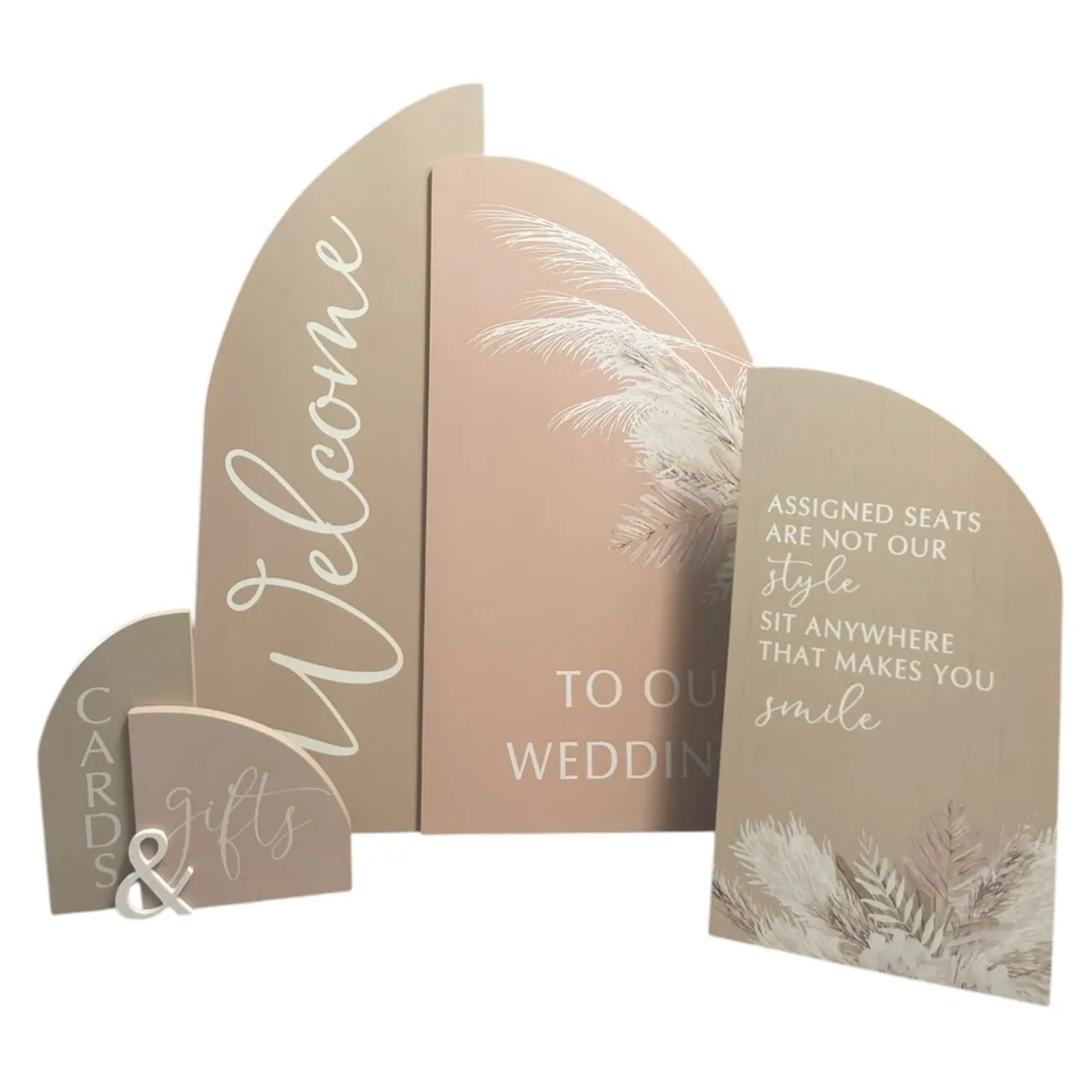 Wedding - Boho Wedding Signage, 3 Piece