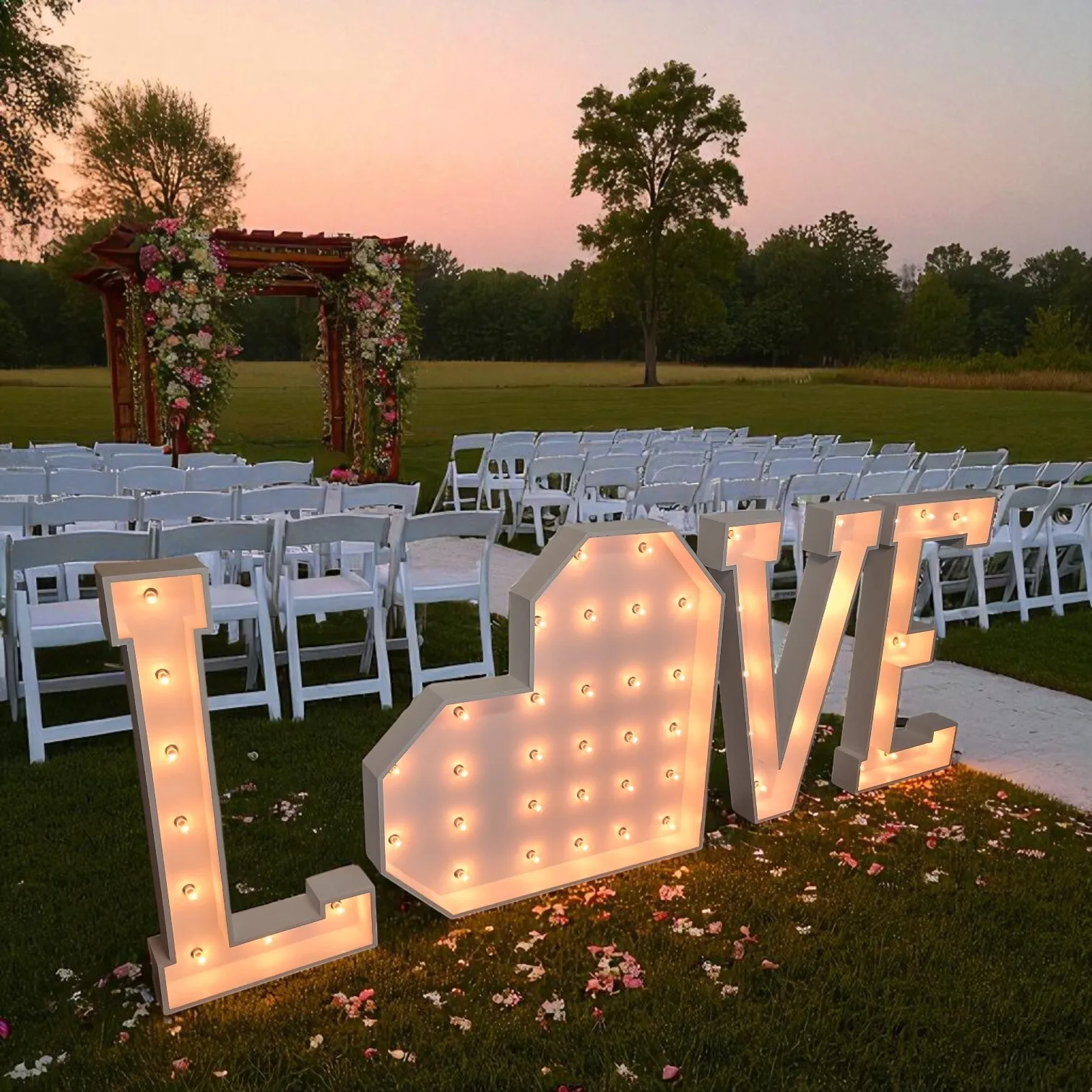 Marquee - 3' Love Lighted