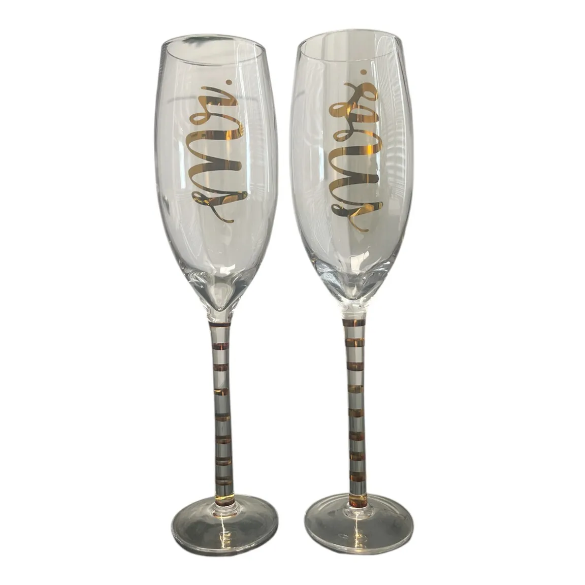 Wedding Toast Glasses - Mr. & Mrs. 