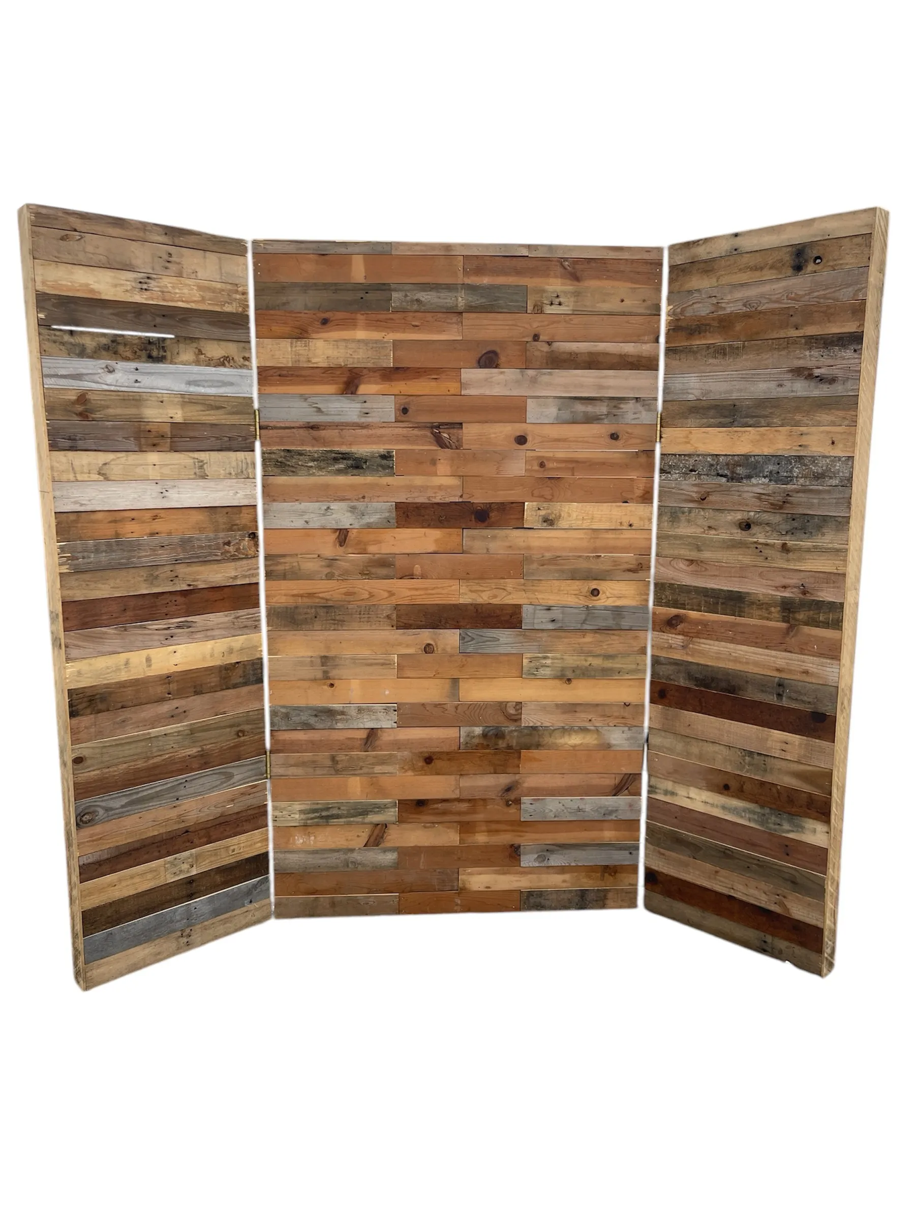 Backdrop - Rustic Natural Wood Tri-Fold Backdrop