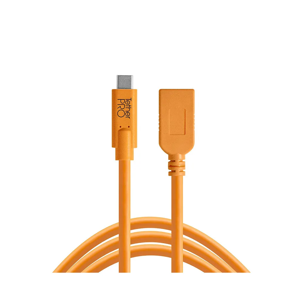 TetherPro USB-C to USB 3.0 Type A Female Extension Cable - 15'