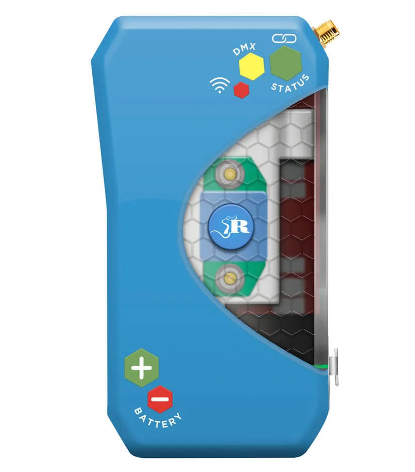 Ratpac Controls Satellite DMX Transmitter w/ Three Cintenna 2 Receivers