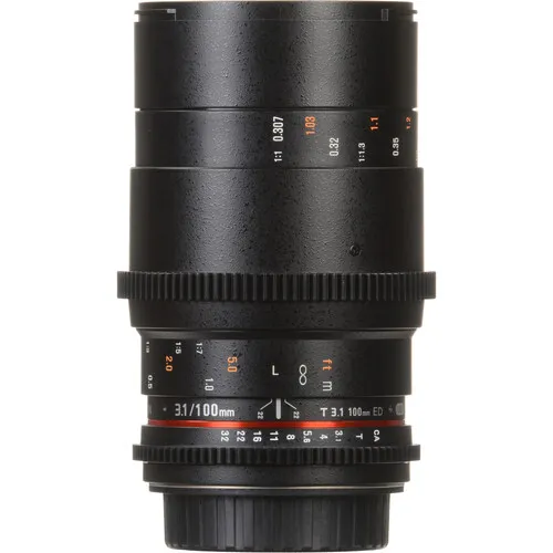Rokinon Cine DS 100mm T3.1 Macro Prime Lens (EF Mount)