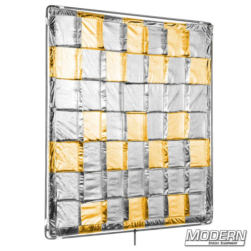 48" × 48" - Slip on “Shiny Board” Reflector - Silver/Gold