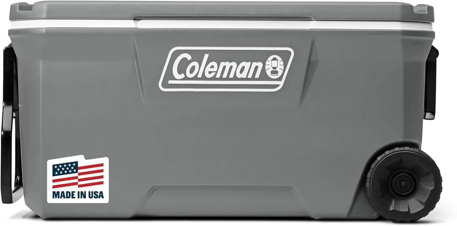  Coleman Insulated Portable Cooler with Wheels - 100 Quart