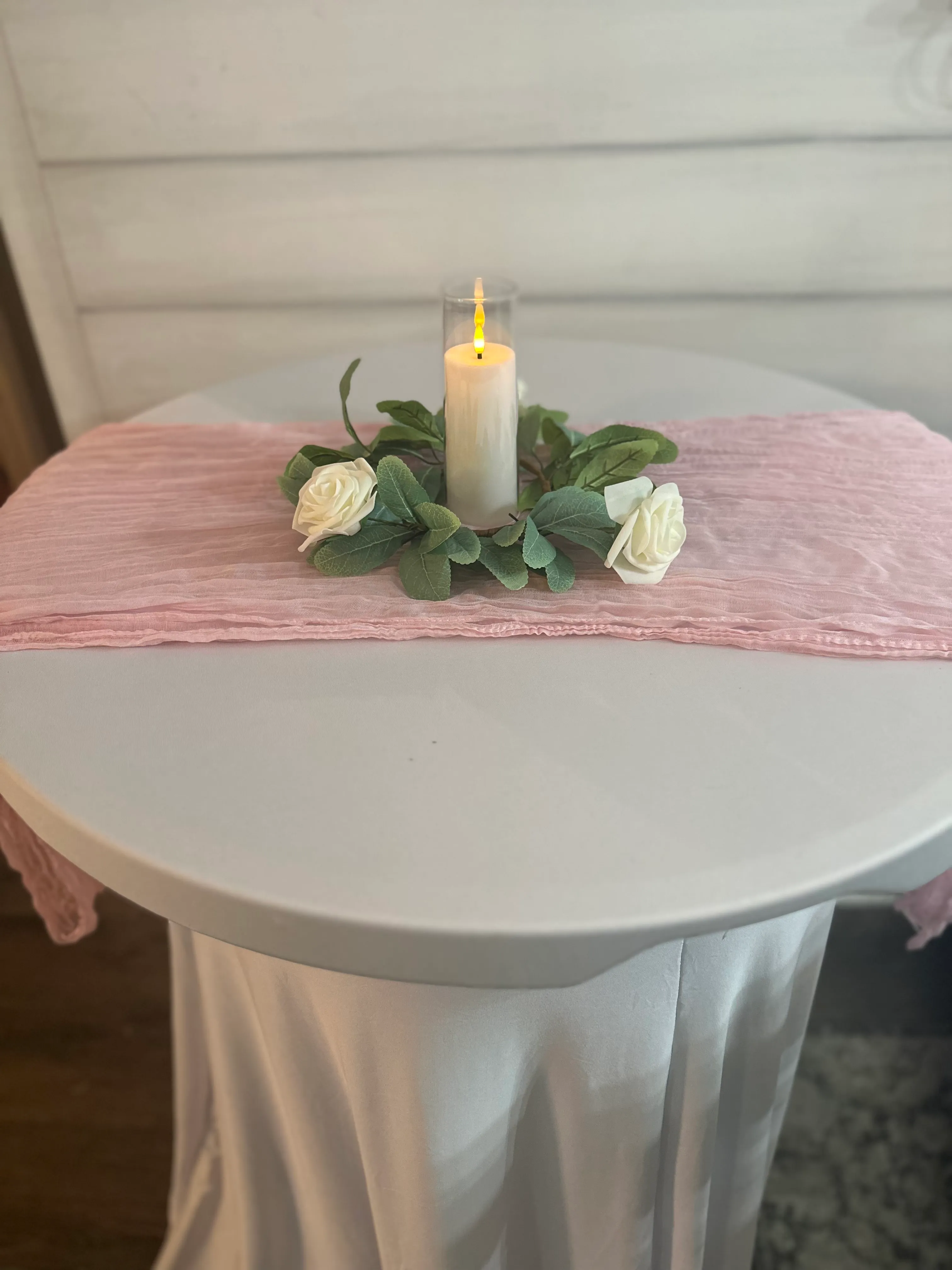 White Rose & Eucalyptus Centerpieces