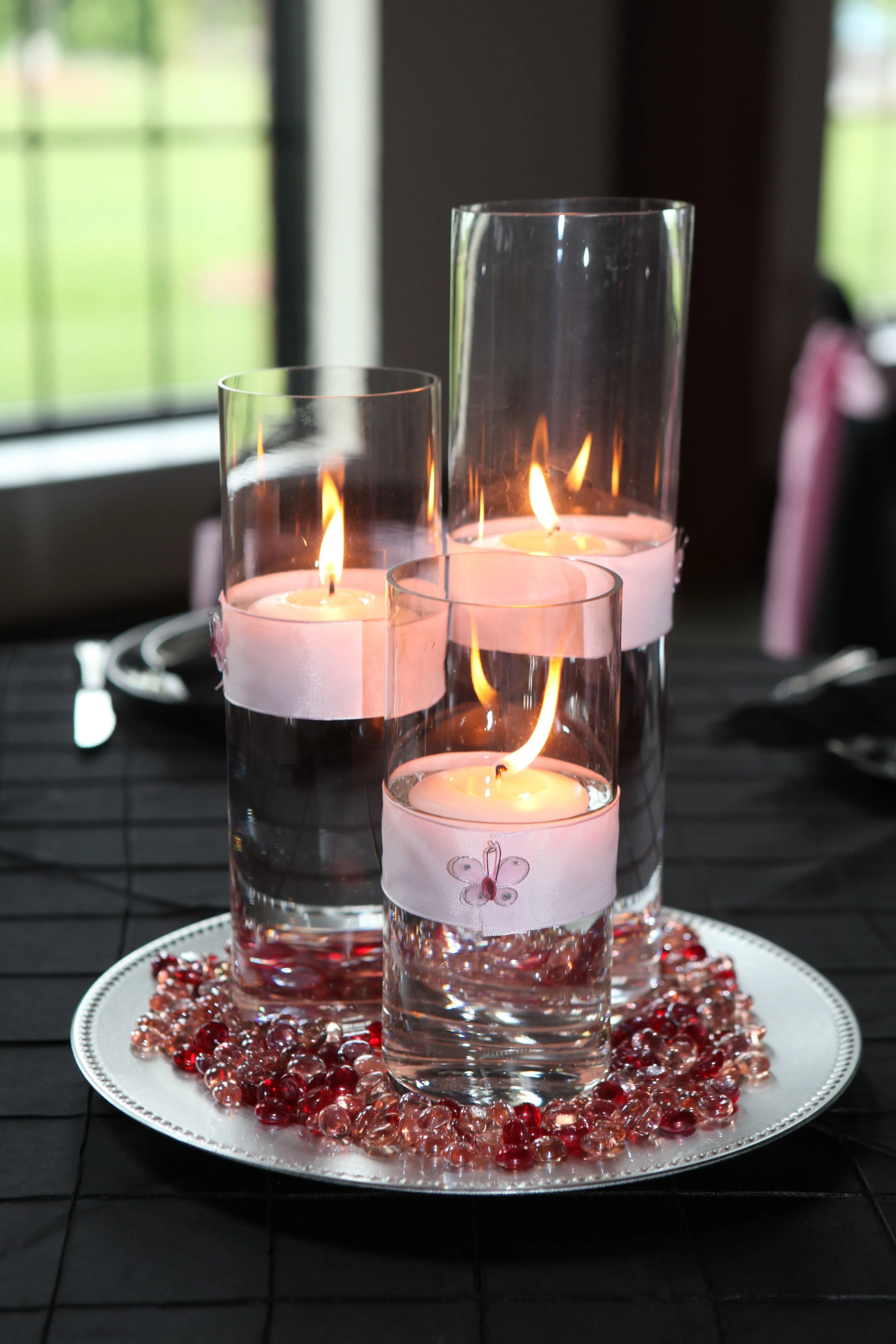 Round Centerpiece 3 Candles