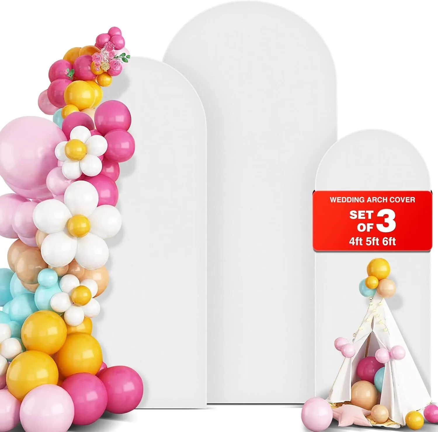 White Chiari Arch Covers