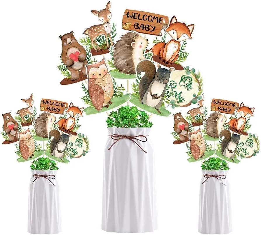 Boy Woodland Animals Centerpieces