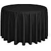 Black Round Table Cloth 120"