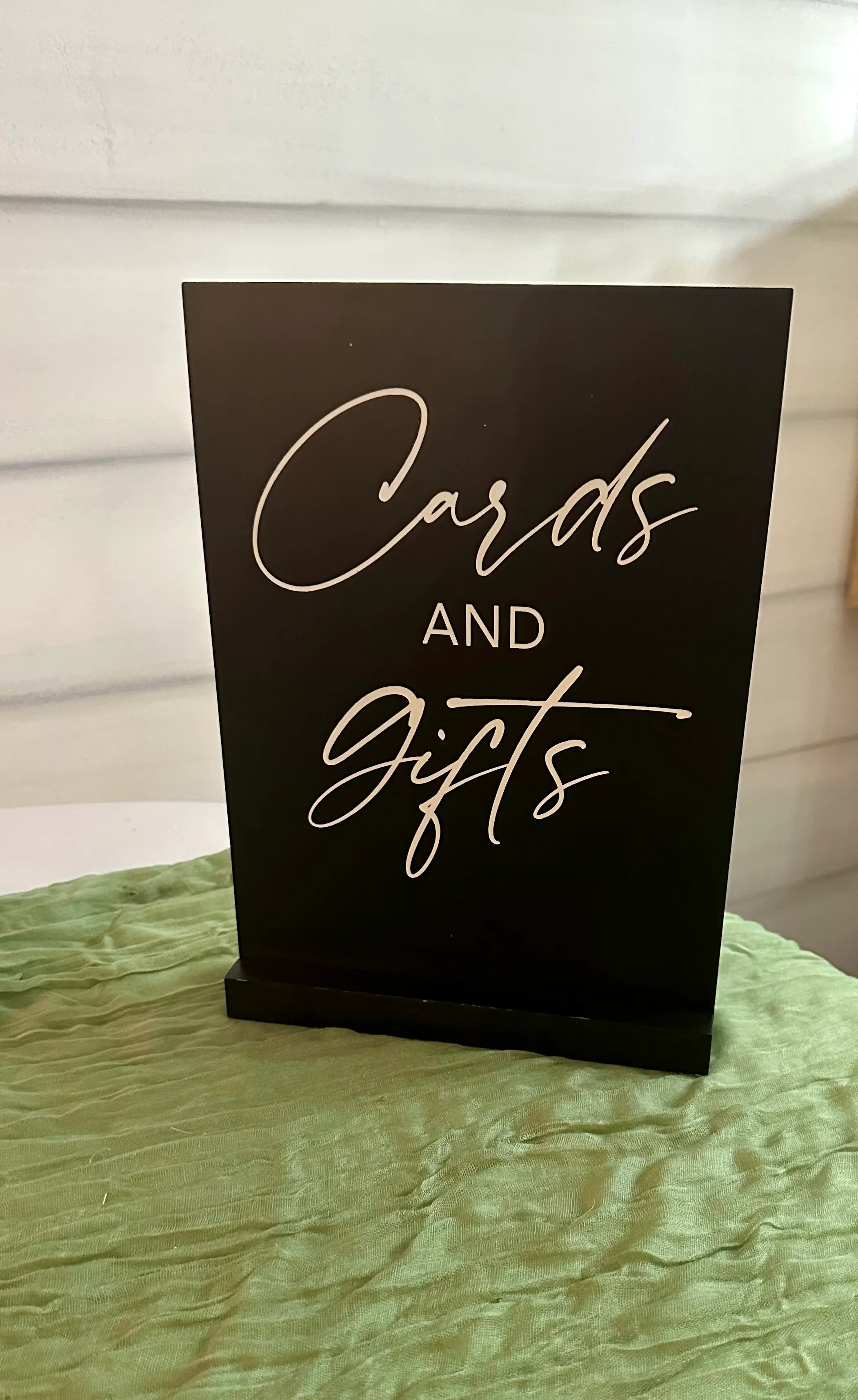 Black Cards & Gifts Sign 