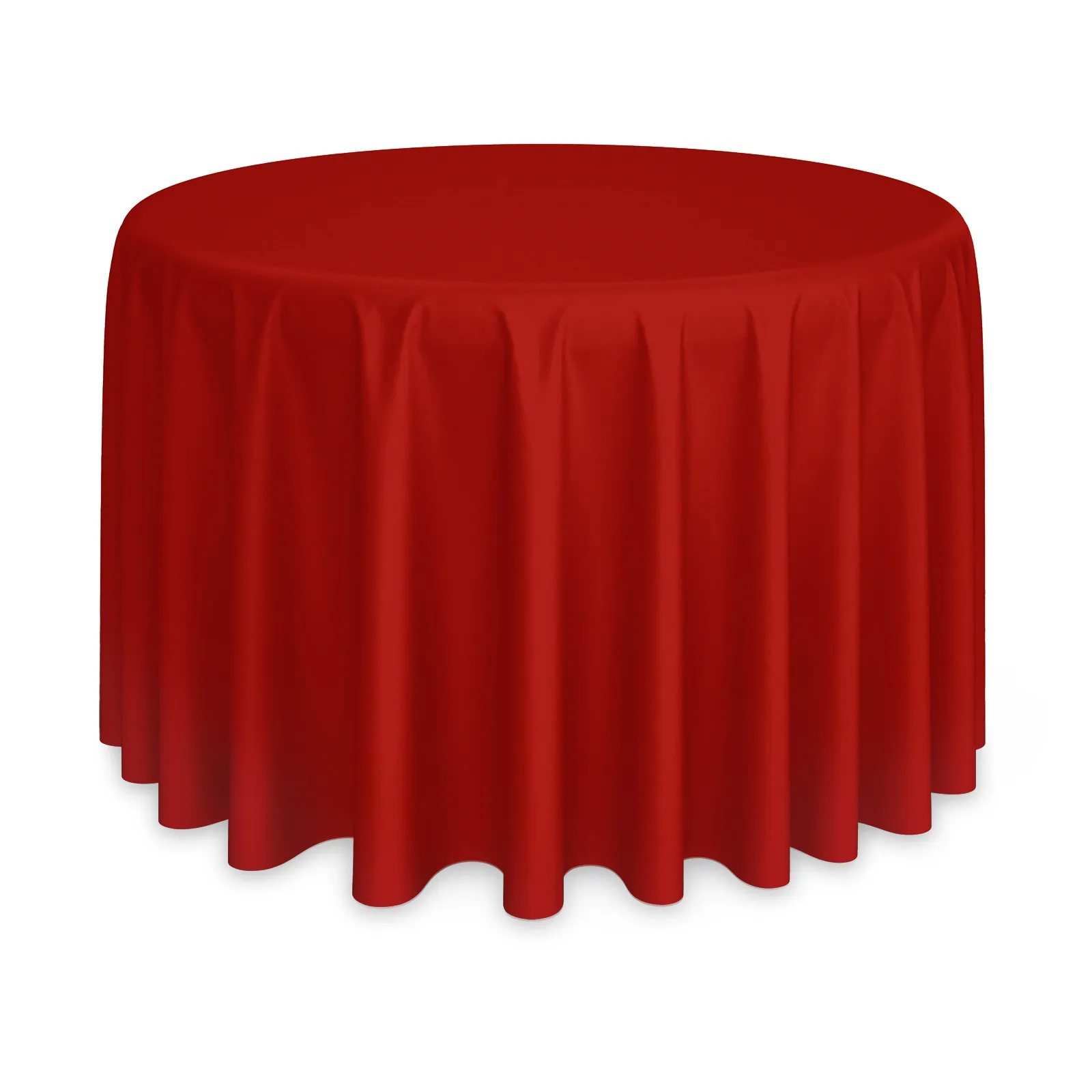 Red Round Table Cloth 120"