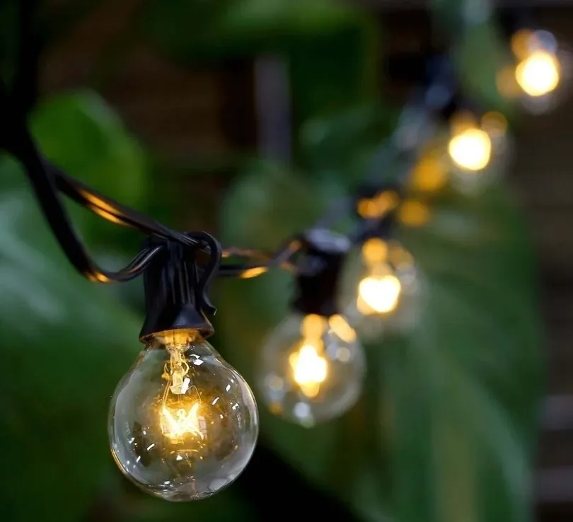 Black Cord String Lights