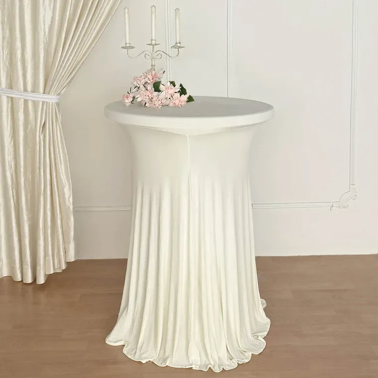 Cocktail Table Cloth Ivory