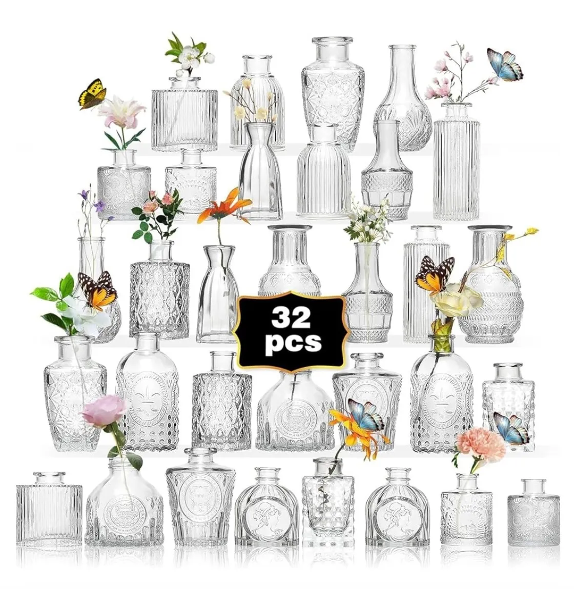 Bud Vases 24 Piece