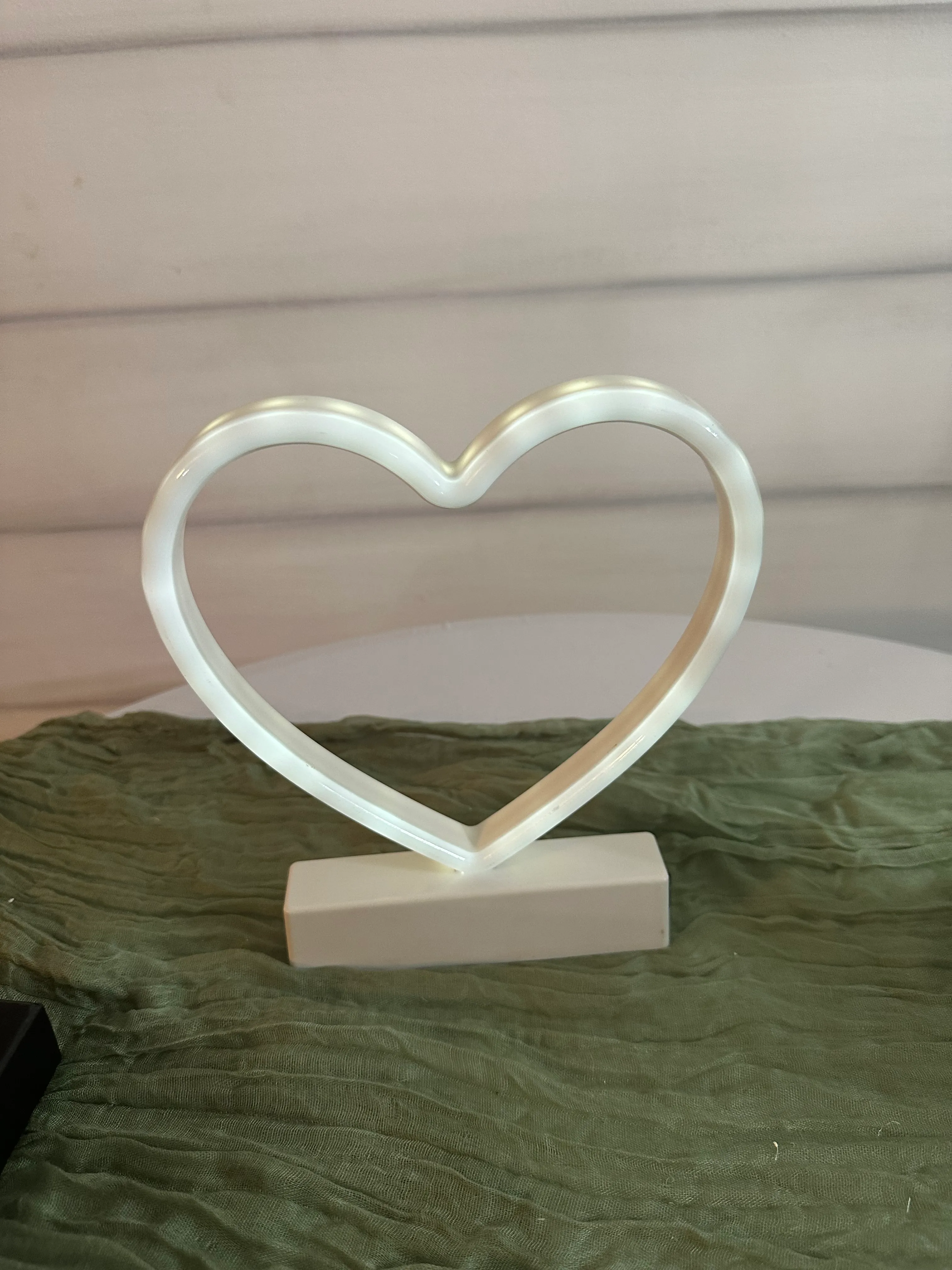 Small Heart Light Up Table Topper