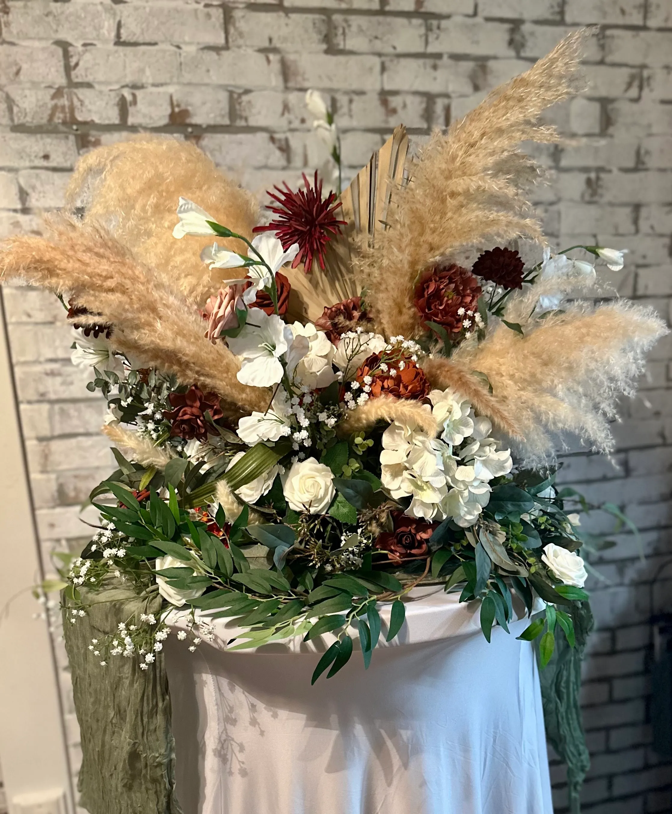 Boho/Fall Floral Large Barrel Toppers