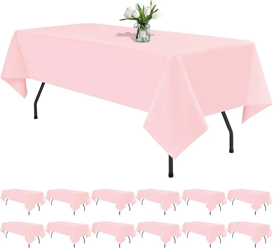 60 x 126" pink rectangular table cloths