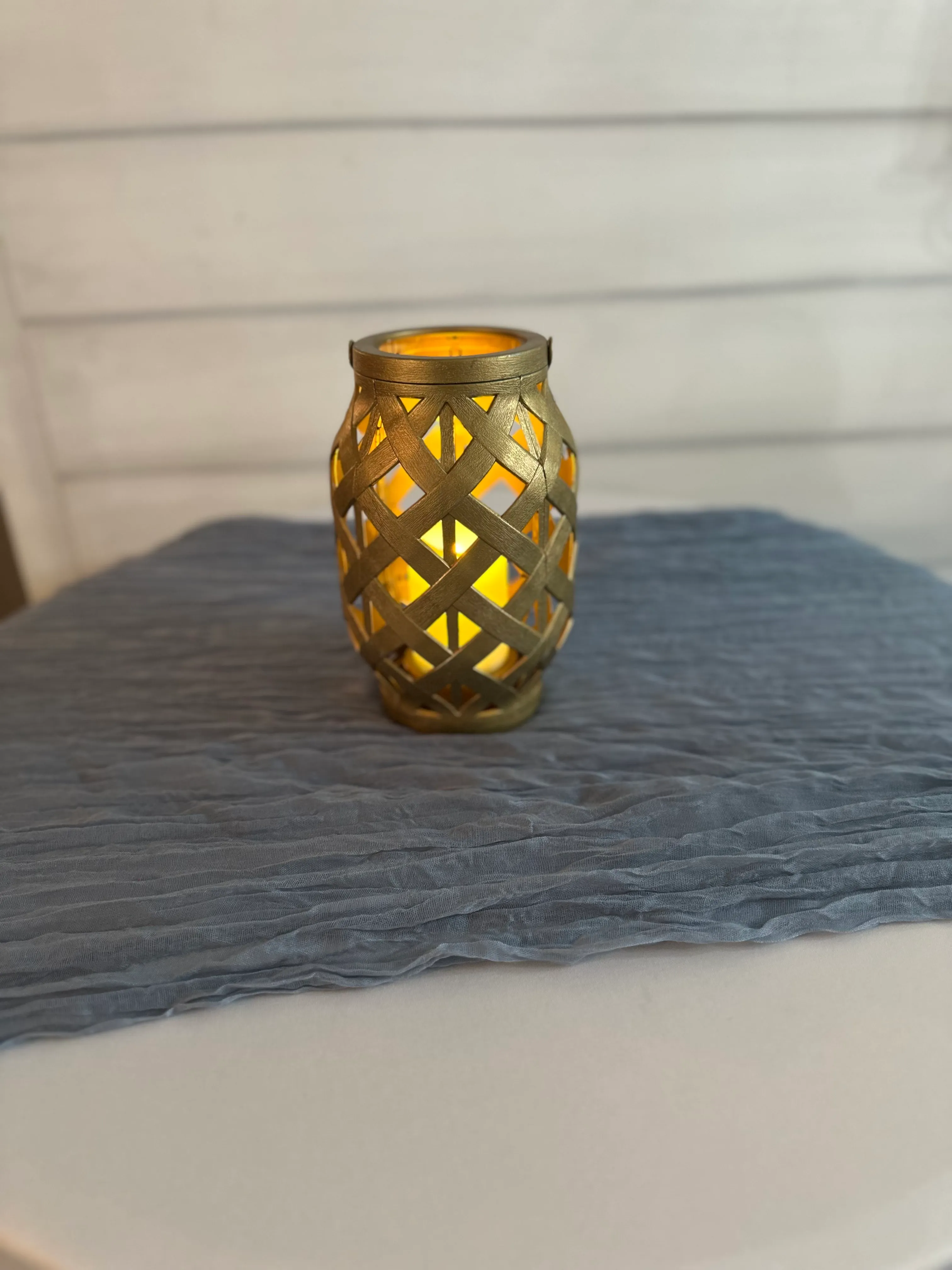 Gold Lantern Centerpiece
