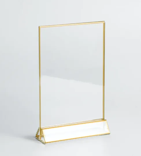 Acrylic and Gold Photo Frames