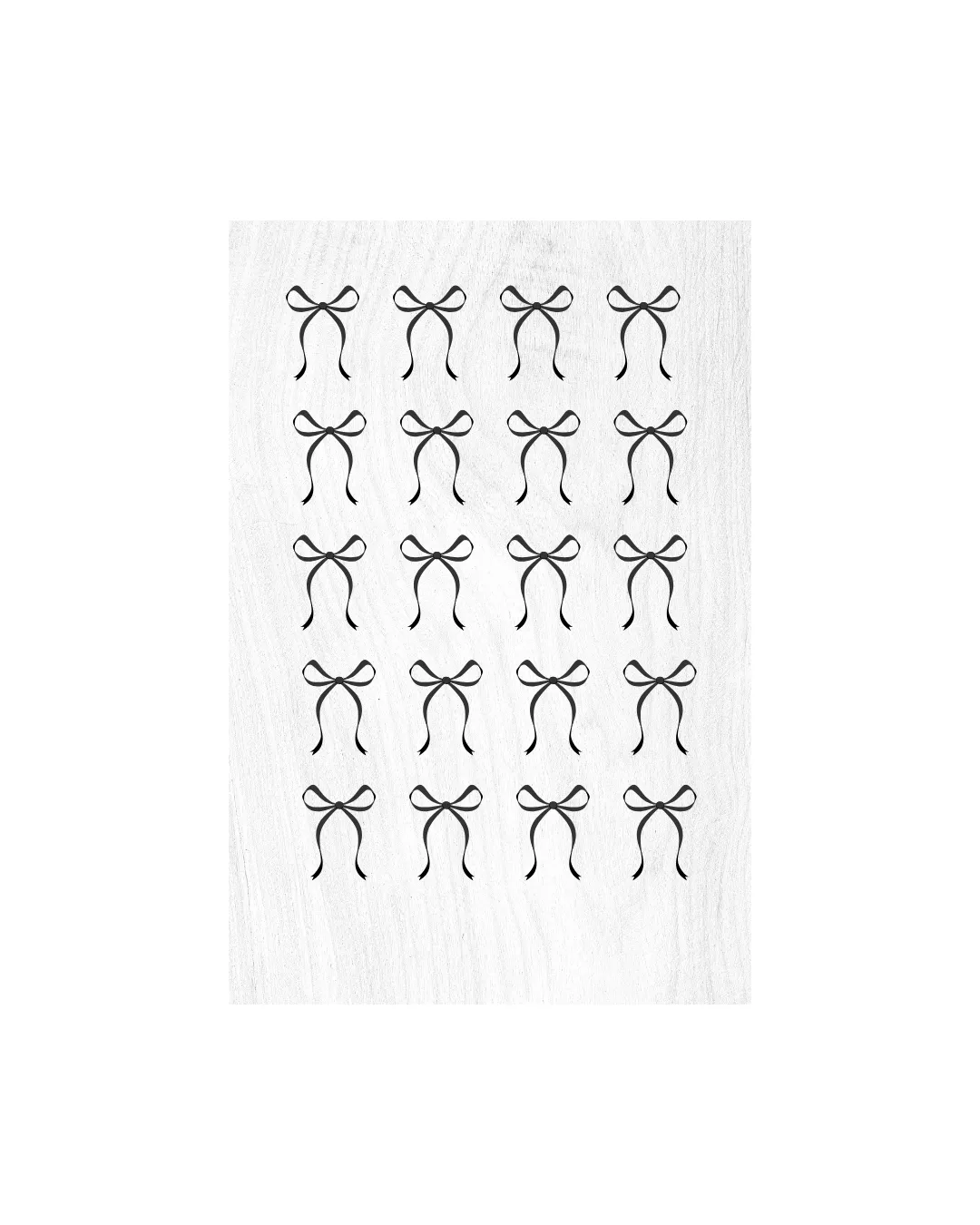 White Backdrop with Bows