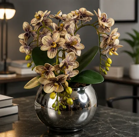 Orquidea em vaso bowl