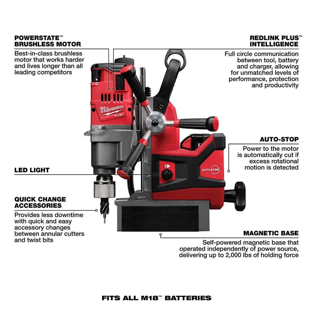 Milwaukee M18 2788-22HD 1 1/2 Mag Drill