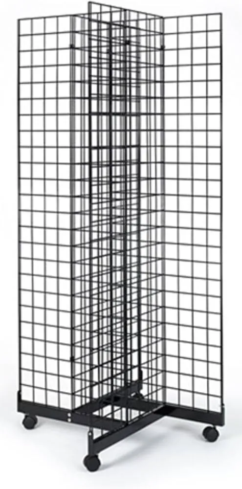 Grid Panel Display with 4-Way Base