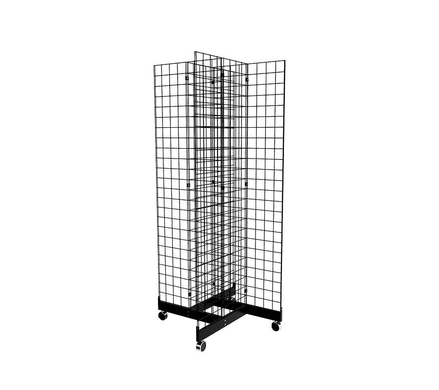 2'x6' Grid Panel Display with 4-Way Base