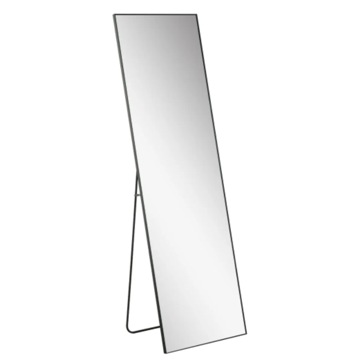 Standing Mirror – Black (16" × 66")
