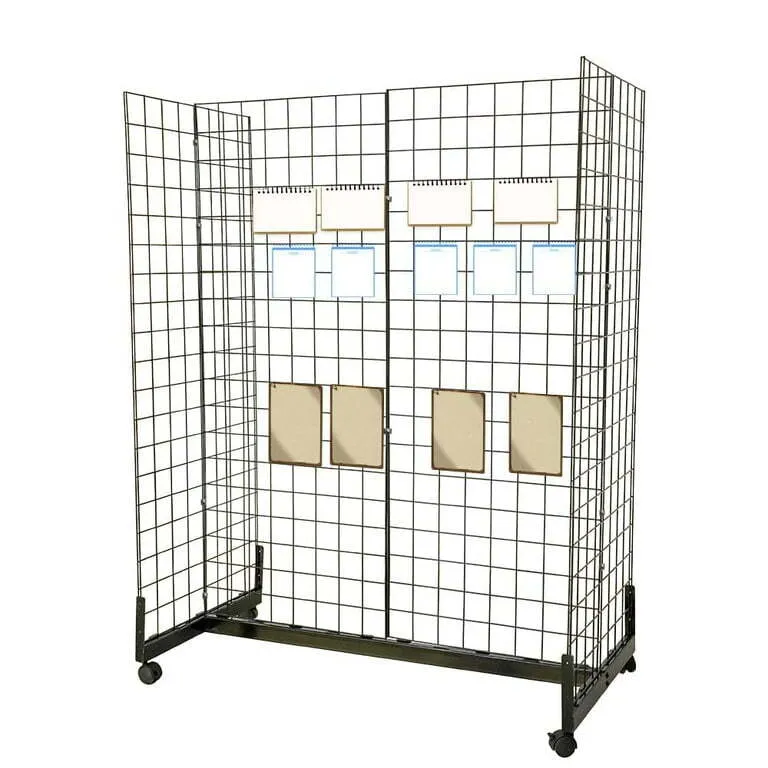 2'x4' Grid Panel Display with Gondola Base
